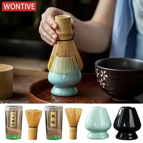 Japanese Bamboo Matcha Green Tea Beater Powder Whisk Matcha Whisk Bamboo Tea Stick Matcha Brush Teaw