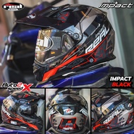 [ใช้โค้ดคุ้มลด 20%] หมวกกันน็อค REAL VENGER PLUS IMPACT 2025 แว่น2ชั้น ลายใหม่ล่าสุด