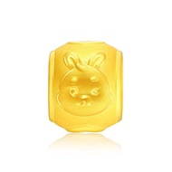 CHOW TAI FOOK 999 Pure Gold Charm - Zodiac Rabbit: Winking R31484