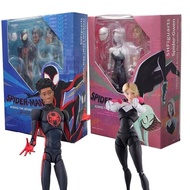 Shf Miles Morales Spider Man Through Verse Gwen Sh Action Figure Articulated Doll 15cm