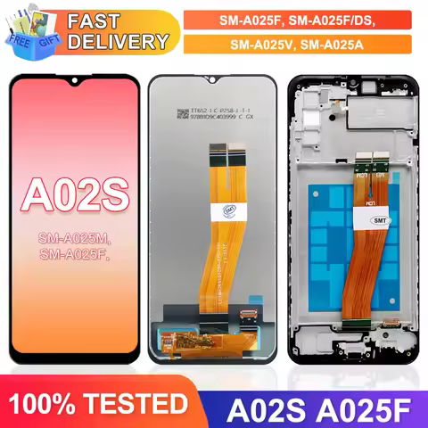 6.5'' A02S Display Screen with Frame, for Samsung Galaxy A02s A025 A025F/DS A025G/DS LCD Display Tou