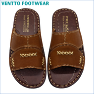 Ventto Footwear BIG SIZE Marikina Made Leather Sandals for Men Marikina Leather Slippers for Boys Na