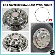 22.5 UNIVERSAL TUBELESS COVER RIM FRONT TIUBLESS COVER RIM CHROME