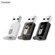 TREA USB to 3 5Mm Headsets Headphones Adapter with 3 5Mm TRRS Jacks 20Hz-20kHz Ranges