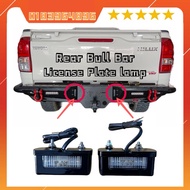 4X4 REAR BULL BAR BUMPER NUMBER PLATE LAMP LIGHT LED LAMPU NOMBOR BULL 4X4 MARCO HAMER HILUX TRITON 