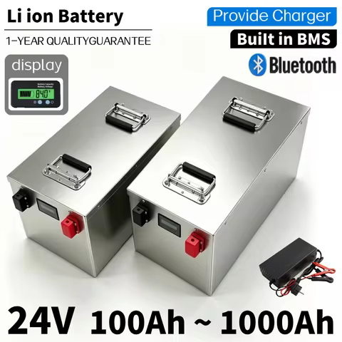 CN-24V Lifepo4 Battery Pack100Ah 200Ah 300Ah 400Ah 500Ah 600Ah 800Ah 1000Ah Lithium for 2KW Solar Sy