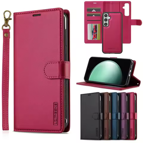 Luxury Leather Wallet Case for Samsung A57 A56 A55 A54 A37 A36 A35 A34 A17 A16 A15 A14 Phone Case -2