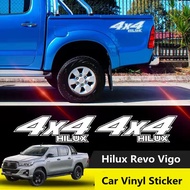 1pair 4x4 Car Back Rear Door Tailgate Sticker Vinyl Decal Styling Sticker For Toyota Hilux Vigo Revo D-MAX Vigo Revo Rogue Conquest Ford Ranger Navara Triton Pickup