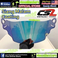 yamaha cover✷❄ARC Ritz Siang Malam Helmet Visor Original Espada CS2 Crystal Gold / Blue Rainbow Chro