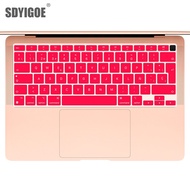 Laptop Keyboard Cover For Macbook Air13 13.3 A2337 color silicone Protective film keyboard case Chile Spain Peru Mexico letter