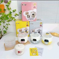[Kèm Xửng Hấp] Nồi nấu chậm Bear 08L model DDZ- A08T8 màu xanh bản quốc tế dùng nấu đồ ăn dặm cho bé