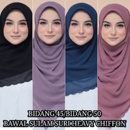 BAWAL SULAM SURI HEAVY CHIFFON BIDANG 45/50 (BORONG SAHAJA)