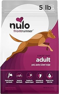 Nulo Frontrunner All Breed Adult Dry Dog Food, Premium All Natural Dog Kibble, Made with Ancient Grains Promote Fullness with Healthy Digestive Aid BC30 Probiotic &amp; Antioxidants for Immune Health