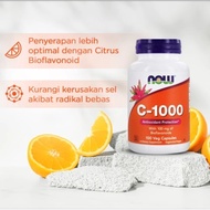 NOW Vitamin C-1000 C1000 100 Capsules - immune system, mouth ulcers, vitamin C