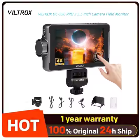 VILTROX DC-550 PRO II 5.5" 1400Nits High Brightness Camera Field Monitor 4K60Hz HDMI 2.0 3D LUT Wave