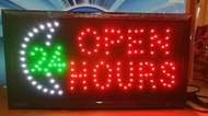 OPEN 24 HOURS LED SIGNAGE