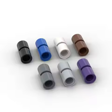 MOC 10PCS 62462 Pin Connector Building Blocks 75535 Round 2L With Slot Joiner Educational Particle T