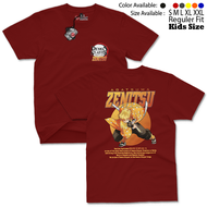 Baju Kaos Atasan Anak Laki - Laki Motif Demon Slayer Zenitsu Agatsuma / Kaos Karakter Anime Keren
