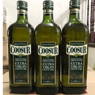 Extra virgin Coosur Olive Oil 1 Liter - 100% cold pressed olive oil