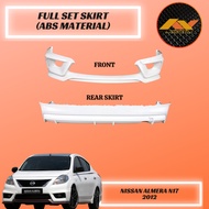 Nissan Almera 2012 Front Bumper Depan Skirt ABS Material Lips Skirting Skirt 100% New High Quality