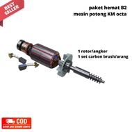 paket hemat 3in1 mesin potong KM octa (rotorarangpisau)