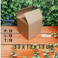 Cardboard box size 13x13x13... Single wall multi-purpose packing box, indomie packaging model