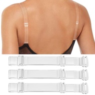 3Pairs Girls Women's Clear Bra Straps Invisible Transparent Elastic Bra Belt Shoulder Straps Adjustable Underwear Intimates Accessories