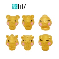 [Free Bracelet] LITZ 999 (24K) Gold Charm Zodiac EPC-2