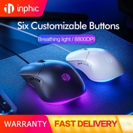 Inphic B1 Wired Gaming Mouse 200-8800DPI Ergonomic 6 Buttons Macro Programmable Optical Mice Silent 