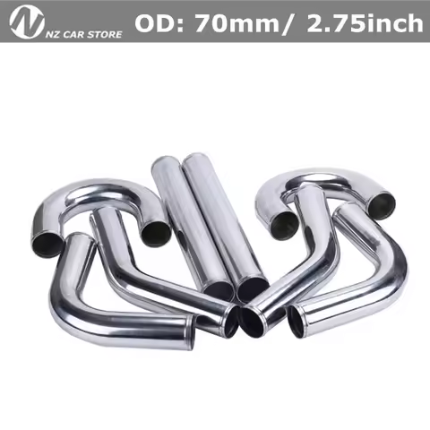70mm 2.75" inch Aluminum Tube Air Intake Pipe for Racing Car Intercooler 0/45/90/180 Degree L J U S 