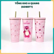 LOTSO BEAR BOTTLE 750ML Thermal Cup 750ML Cartoon Pattern Free 3 accessories. Thermal cup-MA: COCGUN