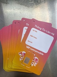 門市現貨 vietnamobile 越南本地電話卡 20日