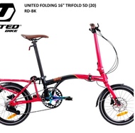 Sepeda Dewasa - Sepeda Lipat United Trifold 5D