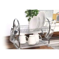 2 Layer Dish Drainer storage Dish Rack Organizer