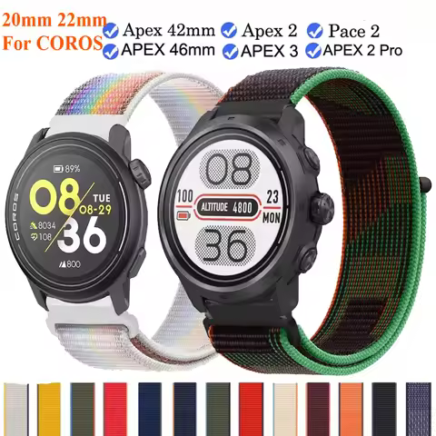 Sport Nylon Loop For COROS PACE 3 2/APEX 2 Pro/APEX Pro Wristband For COROS APEX 2 Pro 46mm 42mm Bra
