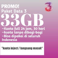 Paket data tri 32Gb 33Gb 45Gb 52Gb Paket data tree murah Paket data