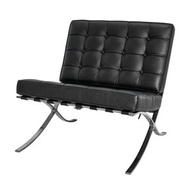 Mood And Tone Lounge Chair Barcelona Style Black