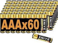 AAA Batteries (60 Pack), Triple A Batteries Alkaline Ultra Long-Lasting 1.5V 50% More Power High-Per