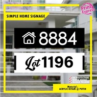 3D HOUSE NUMBER | Simple Design Home Signage