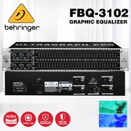 BEHRINGER FBQ3102HD equalizer professional grade 31 segment stereo graphic feedback equalizer suitab