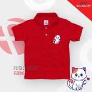 Fashion 2026fusiontexstylebudakpolosportskaingirllovecodcatboybajubasicstreet2026sejukkidsshirt 0V3F