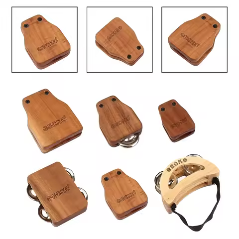 1 Set Cajon Companions For Gecko Box Drum Companion Set Jingle Bells Foot Percussion Cajon Drum Comp