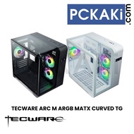 TECWARE ARC M ARGB CURVED TG MATX CASE WITH CPU & GPU TEMPERATURE DISPLAY