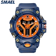 SMAEL Sport Watch for Man Dual Time Watch Shock Resistant Led Light Watch Military quality Mens Army Military Tactics Watches