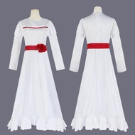 Spot Annabelle Cos Create Halloween Horror Doll White Dress Cosplay Costume