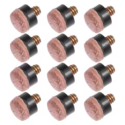 30Pcs Billiard Cue Screw-on Tips Replacement Hard Cue Ferrules for Pool Snooker Cues Accessories Bil