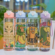 1pc 750ml/26oz Shang Hai Jing theme water cup leak-proof convenient to carry suitable for sports out