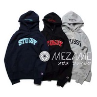 [MEZAME] 16AW STUSSY X Champion Reverse Weave Pullover 連帽T-Shirt 帽T(3色・海外代購)