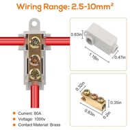 Linkstyle 10PCS 6 AWG Gauge T-Type Wire Connector Nut Kit, 80A Quick Wiring Connection Terminal, Spl