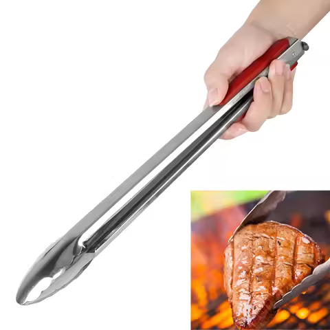 HILIFE Grill Tools Stainless Steel Kitchen Tools Cooking Tools BBQ Tongs Salad Food Clip Barbecue